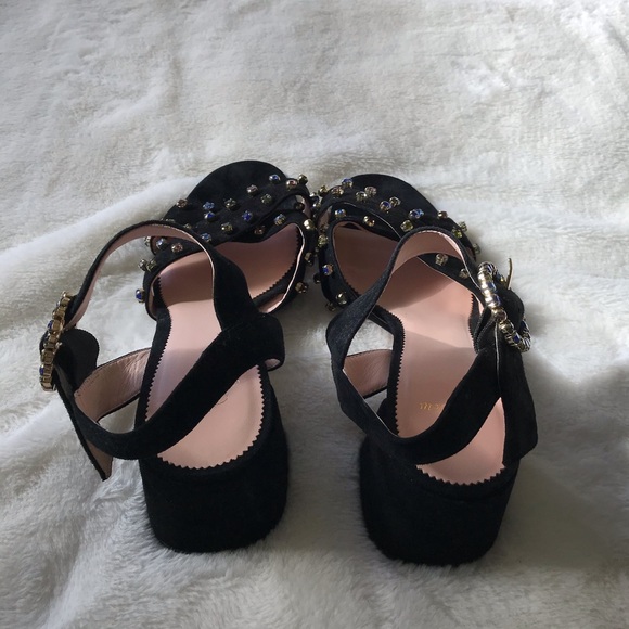J Crew suede penny sandals with crystals Size 10 - Picture 11 of 12